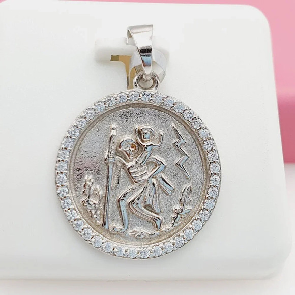 - 925 Sterling Silver Cubic Zirconia Pendant, U19254509 - Picture 3 of 11